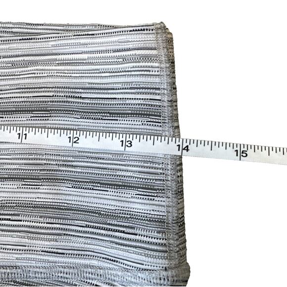 Lululemon High Times Pant leggings Cyber Stripe White‎ Silver Fox W5LGNS Size 10 - Picture 5 of 11